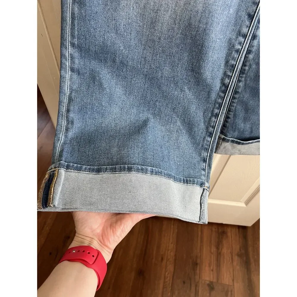 DAZE DENIM Far Out High Rise Wide Leg Cuff Hug Your Body Jeans In Big Break 30 - Picture 5 of 15